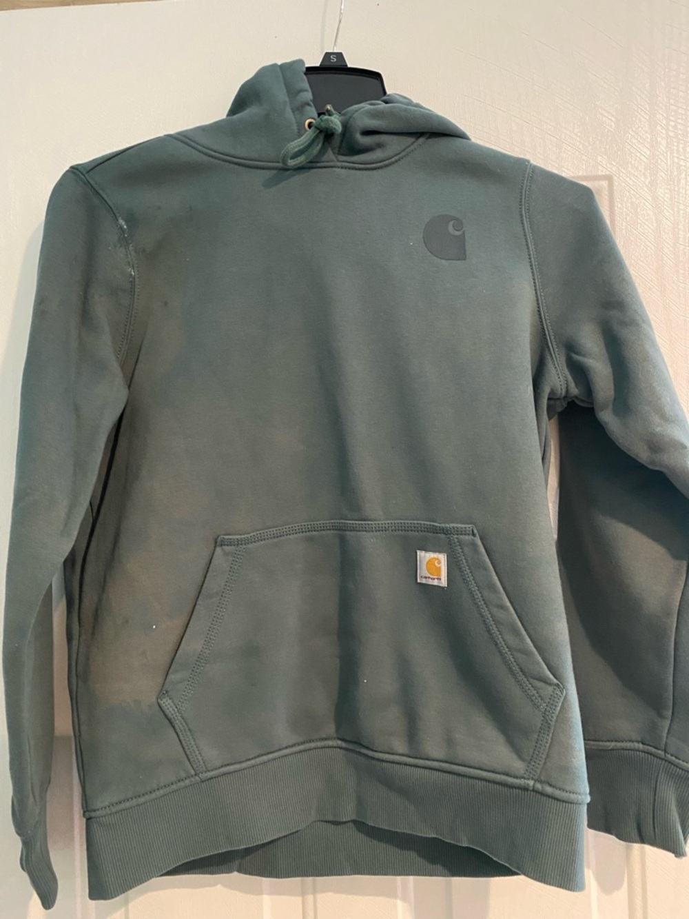 Carhartt Men’s Hooded Sweatshirt in Slate Green